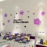  Tranh mica EPeBen dán tường nổi 3d hình vui vẻ như những bông hoa decor trang trí phòng khách, phòng ngủ 