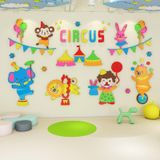  Tranh mica EPeBen dán tường nổi 3d hình Rạp xiếc decor trang trí phòng cho bé, trường mầm non 