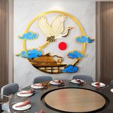  Tranh mica EPeBen dán tường nổi 3d hình Linh vật hạc hươu nghệ thuật decor trang trí phòng khách, cửa hàng 