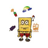  Tranh mica EPeBen dán tường nổi 3d hình spongebob chú bọt biển tinh nghịch decor trang trí mầm non 