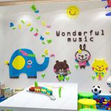  Tranh mica EPeBen dán tường nổi 3d hình thế giới âm nhạc cho bé decor trang trí mầm non, phòng cho bé 