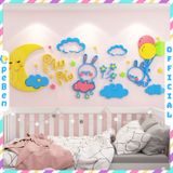  Tranh mica EPeBen dán tường nổi 3d hình piu piu decor trang trí mầm non, phòng cho bé 