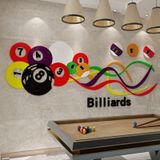  Tranh mica 3d dán tường mẫu tranh trang trí quán Bi-a, Billiard, Clb Bida, Cơ Thủ 