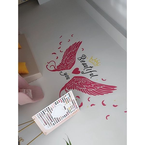  Tranh mica EPeBen dán tường nổi 3d hình cánh beauty decor trang trí phòng ngủ, phòng khách, spa, quán cafe, trà sữa 