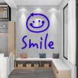  Tranh Mica 3d Dán Tường Chữ Smile Good Luck Sunny day Trang Trí Cửa Kính, Cửa Hàng, Quán Trà Sữa, Salon, Nail 