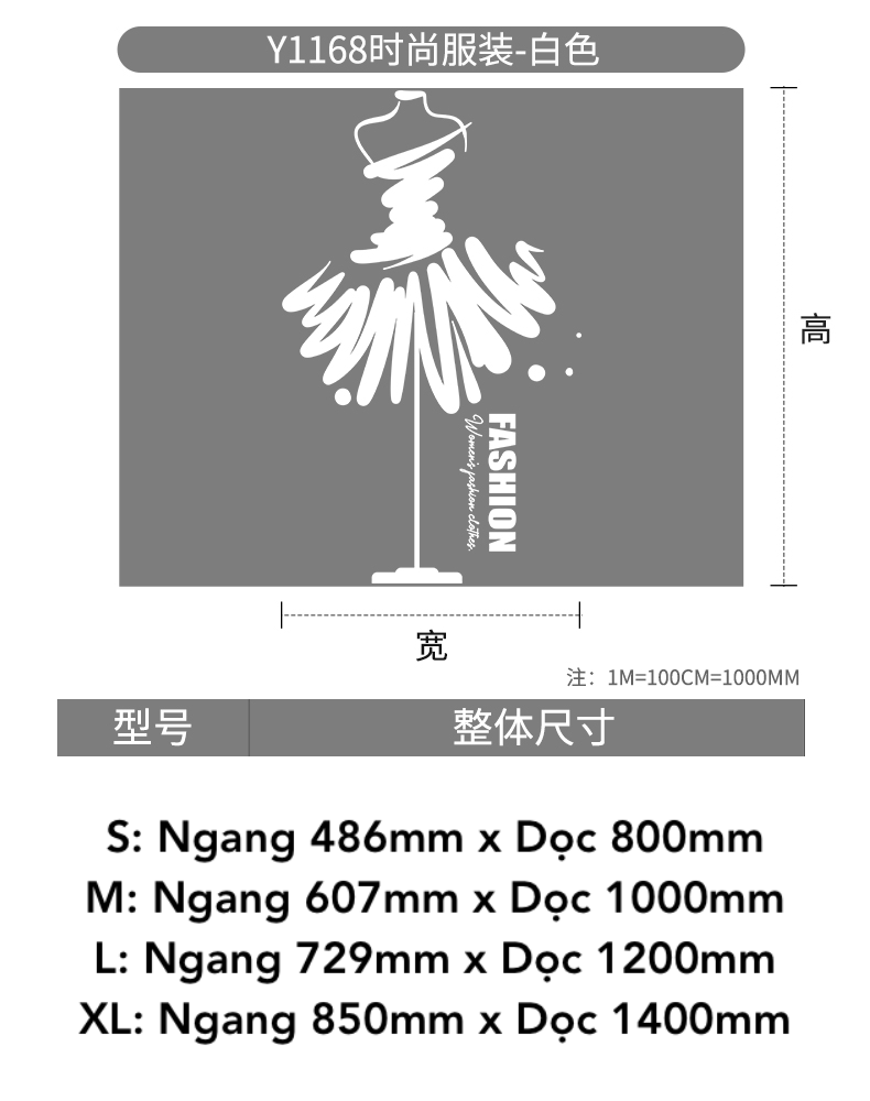  Tranh mica EPeBen dán tường nổi 3d hình Fashion Women decor trang trí Cửa Hàng, Shop Thời Trang 