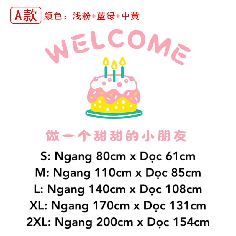  Tranh mica EPeBen dán tường nổi 3d hình Bánh Sinh Nhật decor trang trí Cửa Hàng, Tiệm Bánh 