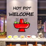  Tranh mica EPeBen dán tường nổi 3d hình nồi lẩu decor trang trí nhà hàng lẩu thịt nướng, hotpot, quán nhậu, nhà hàng 