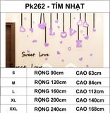  Tranh mica EPeBen dán tường nổi 3d hình Sweet Love decor trang trí tường nhà, phòng khách, phòng ngủ 