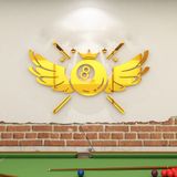  Tranh mica EPeBen dán tường nổi 3d hình Đôi Cánh decor trang trí Quán Bida, CLB Bida, billiard 
