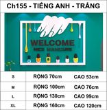  Tranh mica EPeBen dán tường nổi 3d hình Welcome decor trang trí cửa hàng nail, làm móng, tiệm làm đẹp 