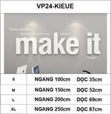  Tranh mica EPeBen dán tường nổi 3d hình Make It decor trang trí Phòng làm việc, Phòng ngủ, Phòng khách 