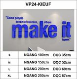  Tranh mica EPeBen dán tường nổi 3d hình Make It decor trang trí Phòng làm việc, Phòng ngủ, Phòng khách 