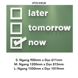  Tranh mica EPeBen dán tường nổi 3d hình Chữ Later Tomorrow Now tạo động lực trang trí Văn Phòng, Phòng Làm Việc, công ty 