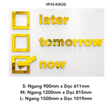  Tranh mica EPeBen dán tường nổi 3d hình Chữ Later Tomorrow Now tạo động lực trang trí Văn Phòng, Phòng Làm Việc, công ty 