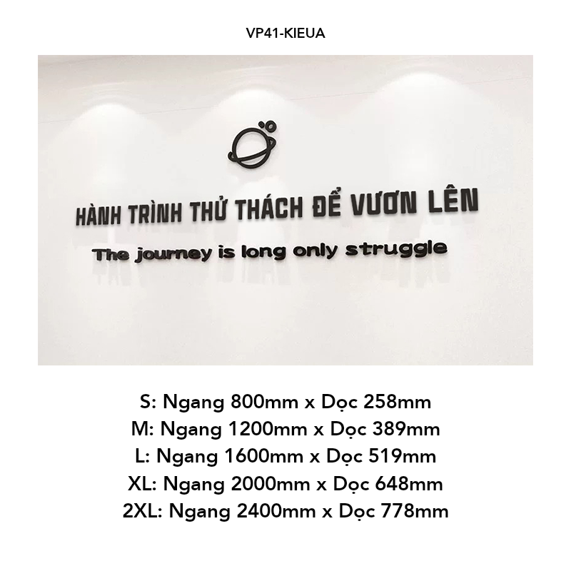  Tranh mica EPeBen dán tường nổi 3d Hành Trình Thử Thách Động Lực Làm Việc trang trí Văn Phòng, Lớp Học, Phòng Họp 