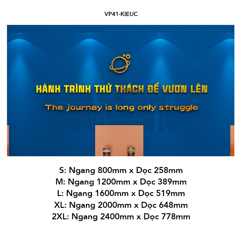  Tranh mica EPeBen dán tường nổi 3d Hành Trình Thử Thách Động Lực Làm Việc trang trí Văn Phòng, Lớp Học, Phòng Họp 