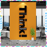  Tranh mica EPeBen dán tường nổi 3d hình Chữ Think Hello Idea decor trang trí Phòng Làm Việc, Phòng Gym, Phòng Học 