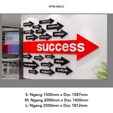  Tranh mica EPeBen dán tường nổi 3d hình Bước tiến thành công decor trang trí Phòng khách, Phòng làm việc, Văn phòng 