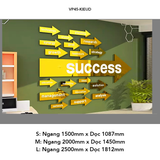  Tranh mica EPeBen dán tường nổi 3d hình Bước tiến thành công decor trang trí Phòng khách, Phòng làm việc, Văn phòng 