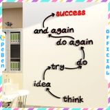  Tranh mica EPeBen dán tường nổi 3d hình SUCCESS  decor Trang Trí  văn phòng,phòng họp 