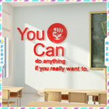  Tranh Mica EPeBen dán tường nổi 3d You Can trang trí Phòng họp ,Văn Phòng 