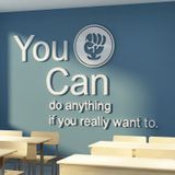  Tranh Mica EPeBen dán tường nổi 3d You Can trang trí Phòng họp ,Văn Phòng 