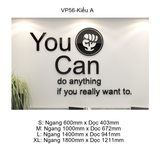  Tranh Mica EPeBen dán tường nổi 3d You Can trang trí Phòng họp ,Văn Phòng 