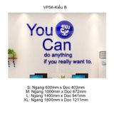  Tranh Mica EPeBen dán tường nổi 3d You Can trang trí Phòng họp ,Văn Phòng 