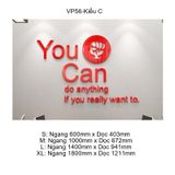  Tranh Mica EPeBen dán tường nổi 3d You Can trang trí Phòng họp ,Văn Phòng 