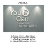  Tranh Mica EPeBen dán tường nổi 3d You Can trang trí Phòng họp ,Văn Phòng 