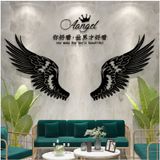 Tranh mica EPeBen dán tường nổi 3d hình đôi cánh thiên thần decor trang trí nhà, cửa hàng, shop thời trang 