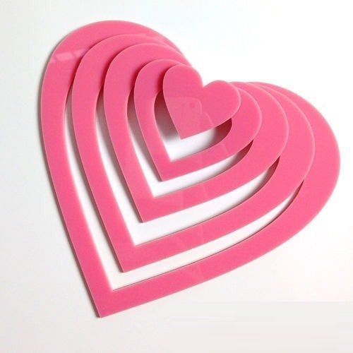  Tranh mica EPeBen dán tường nổi 3d hình hình tròn, trái tim, decor trang trí tường nhà, phòng khách, cửa hàng, quán café 