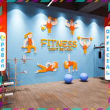  Tranh mica EPeBen dán tường nổi 3d hình Tay Nâng Tạ No pain, Hình cô gái sexy decor trang trí Phòng Tập Gym, Fitness 