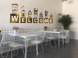  Tranh mica EPeBen dán tường nổi 3d hình Welcome quán cafe trang trí quầy bar, cửa hàng, trà sữa, trà chanh, quán nước 