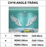  Tranh mica EPeBen dán tường nổi 3d hình đôi cánh thiên thần decor trang trí nhà, cửa hàng, shop thời trang 