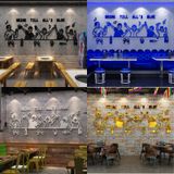  Tranh mica EPeBen dán tường nổi 3d hình Cùng nhau nâng cốc decor trang trí quán nhậu, nhà hàng, quán ăn 