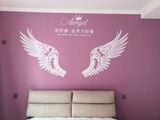  Tranh mica EPeBen dán tường nổi 3d hình đôi cánh thiên thần decor trang trí nhà, cửa hàng, shop thời trang 