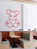  Tranh mica EPeBen dán tường nổi 3d hình gấu Kaws Bearbrick siêu ngầu, trang trí quán ăn, shop thời trang, spa làm đẹp 