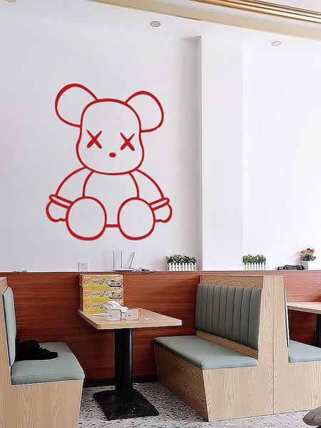  Tranh mica EPeBen dán tường nổi 3d hình gấu Kaws Bearbrick siêu ngầu, trang trí quán ăn, shop thời trang, spa làm đẹp 