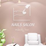  Tranh mica EPeBen dán tường nổi 3d hình ngón tay trang trí cửa hàng làm móng tay và lông mi, thẩm mỹ viện, salon, nail 
