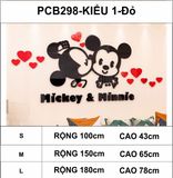  Tranh mica EPeBen dán tường nổi 3d hình mickey và minnie dễ thương decor trang trí phòng ngủ vợ chồng, phòng cho bé 