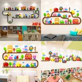  Tranh mica EPeBen dán tường nổi 3d hình xe cộ ô tô đường xá giao thông, xây dựng, decor trang trí phòng cho bé, mầm non 