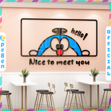  Tranh mica EPeBen dán tường nổi 3d hình Doremon Nice To Meet You decor trang trí Cửa Hàng, Phòng Cho Bé 