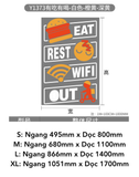  Tranh mica EPeBen dán tường nổi 3d hình Gà Rán Burger decor trang trí Quán Fastfood, Đồ Ăn Nhanh 