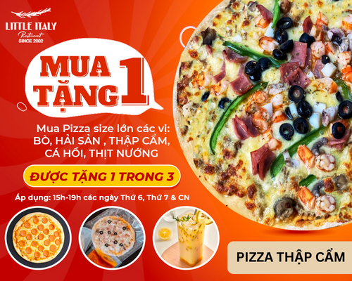  Pizza Thập cẩm -  Mua 1 Tặng 1 