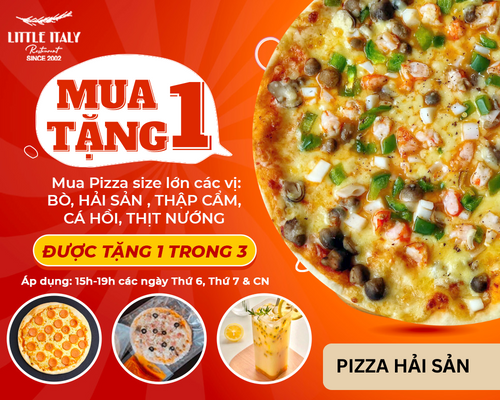  Pizza Hải sản-  Mua 1 Tặng 1 