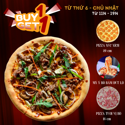  Pizza Bò Nướng Bulgogi -  Mua 1 Tặng 1 