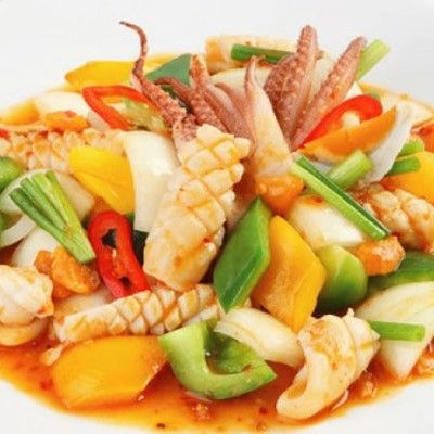  Mực Sốt Chua Ngọt + Cơm- Squip W/sweet- sour sauce 