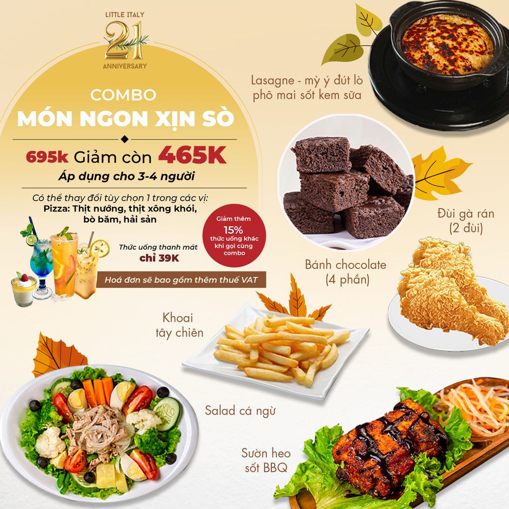  COMBO MÓN NGON XỊN SÒ 